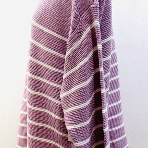NWT CROFT & BARROW Women Long Sleeve Pullover Boat Neck Striped Knit Sweater 3X - Picture 11 of 14